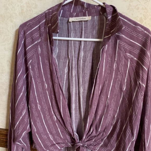 Striped purple top - Picture 3 of 3